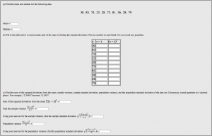 standard deviation