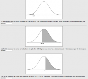 z-scores and area