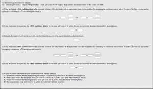confidence interval
