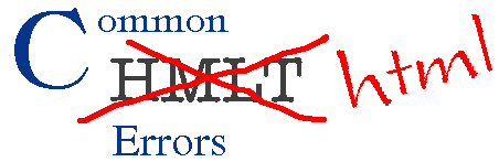 Common HTML Errors