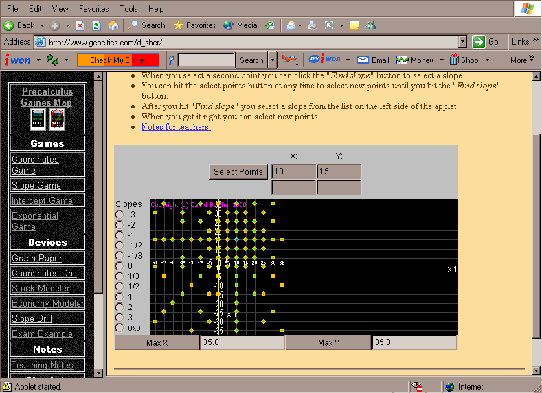 The Design of Interactive Applets for Mathematics Education