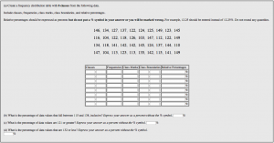 frequency distribution table