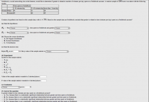 chi square hypothesis test